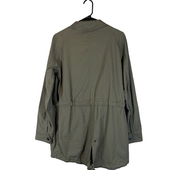 Sanctuary Gray Cotton Blend Casual Classic Full Zip Parka Jacket Women Sz M - Picture 2 of 12